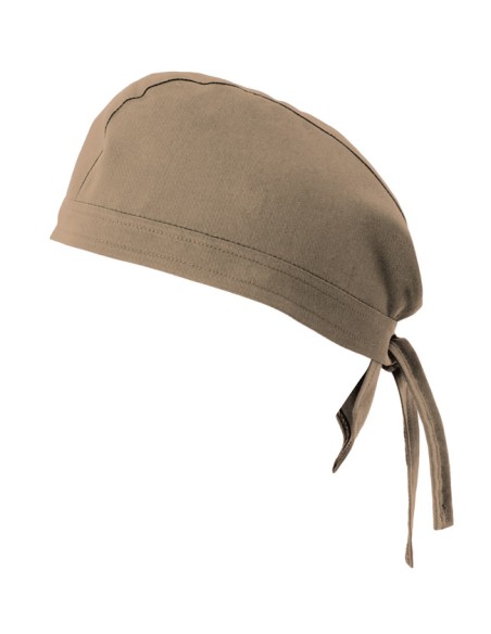 GORRO CON TIRAS. BEIGE